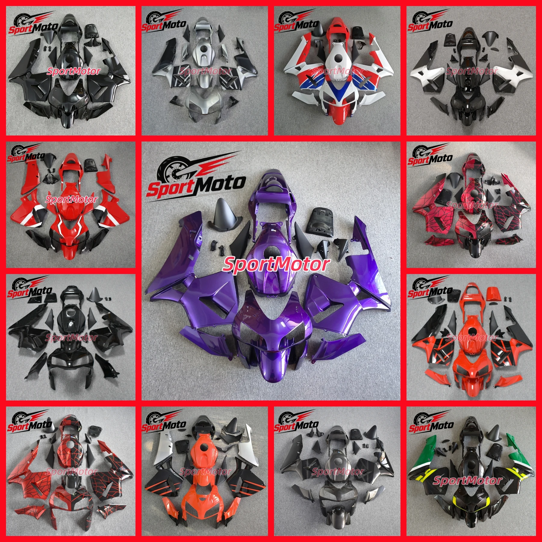 EU quality White Silver motocycle Fairings Kit For Honda CBR600RR F5 2003 2004 FOR CBR600 RR CBR 600RR F5 03 04 ABS Bodywork