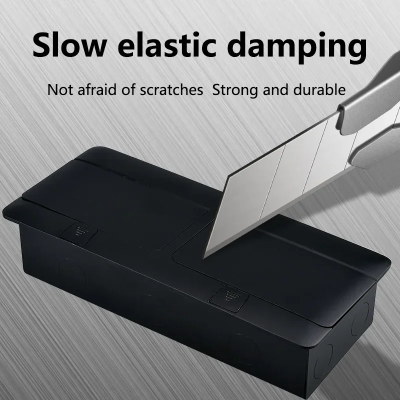 Countertop Pop-UP Socket Universal Socket Embedded Table Socket Outlet Built-in Desktop  with USB Outlet 146x220mm