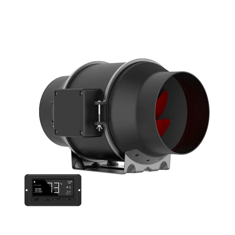 

6-Inch 50W Low Noise EC Motor Speed Inline Duct Fan Mixed-Flow Exhaust Air Blower 110V~240V OEM Customizable Extractor Duct