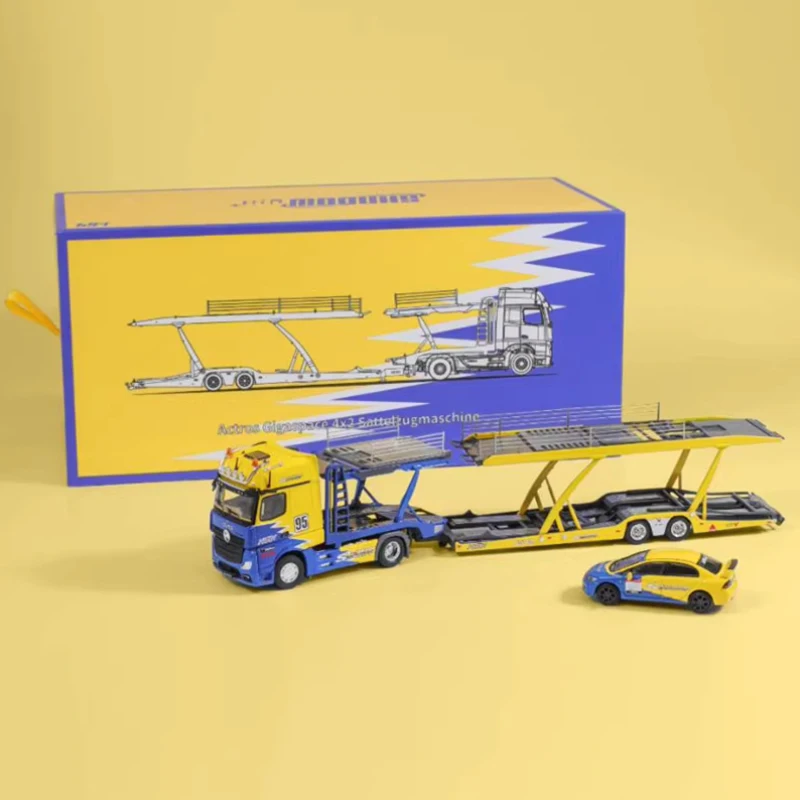 

Shadow Pro 1:64 Scale Alloy TRUCK MODEL Actros Double-decker Transport Vehicle + FD2 Collection Souvenir Boy Gift Static Show