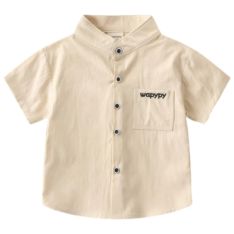 قمصان للأولاد الصغار من القطن للأطفال ملابس صيفية للأطفال