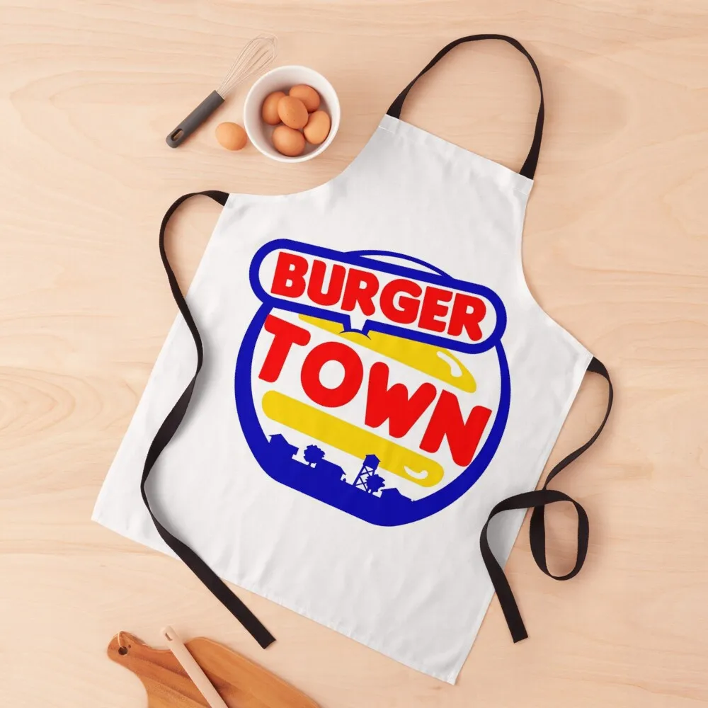 

Burger Town Apron Custom Things For Home And Kitchen Kitchen Tools Apron