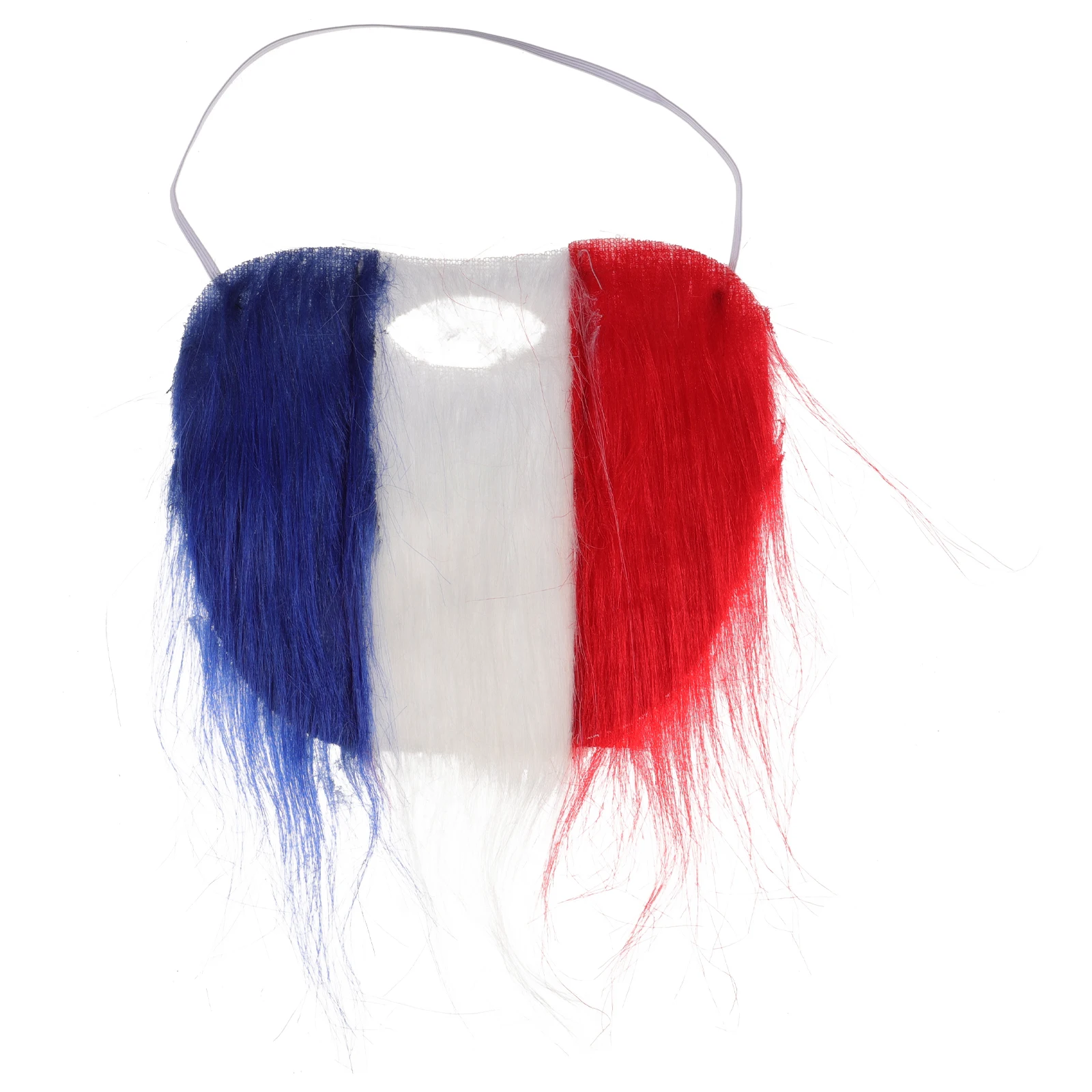 

American Flag Fake Beard Realistic Lifelike Mustache For Cosplay Party Masquerade Adult Independence Day Simulation False Facial