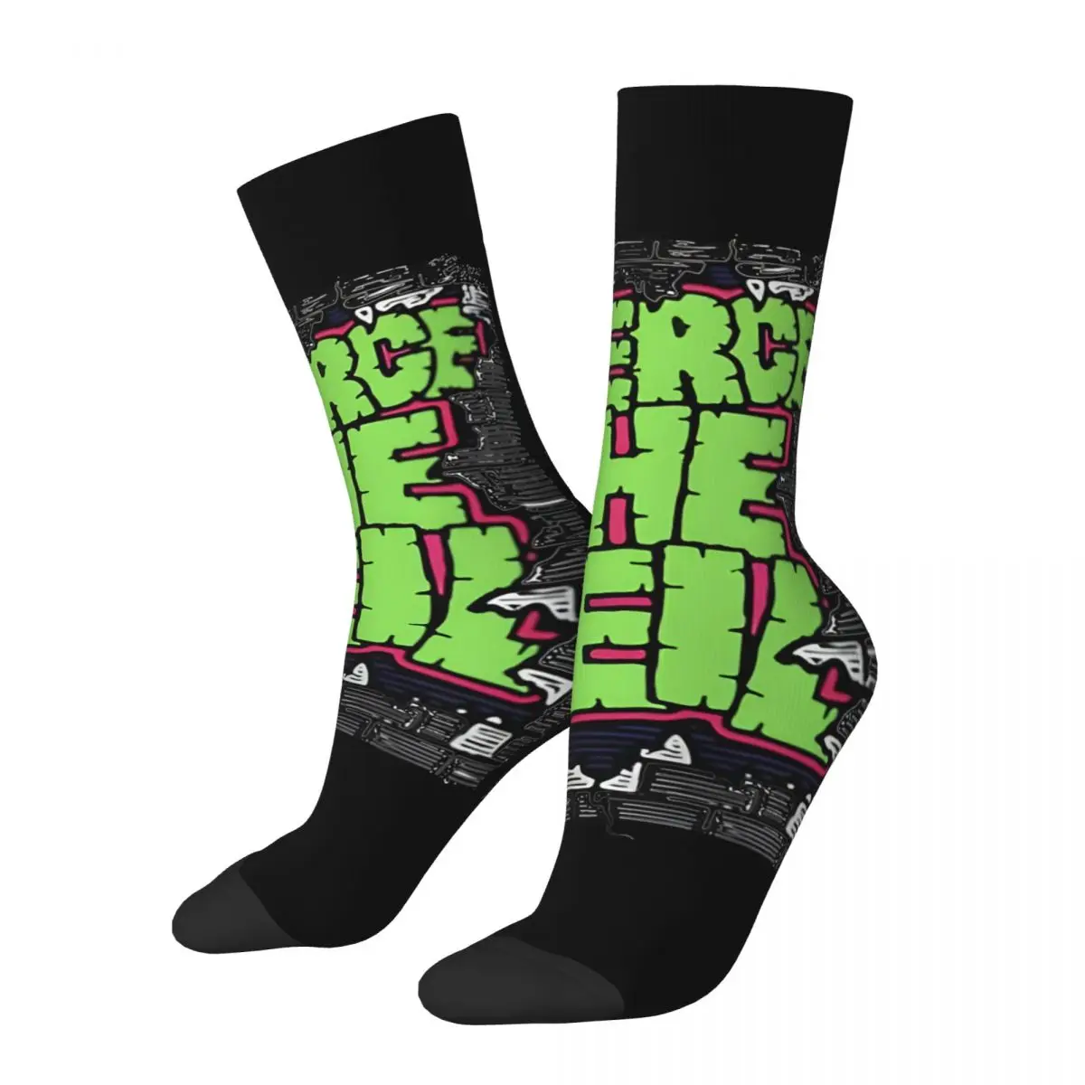 

Vintage PTV Green Men's compression Socks Unisex Pierce The Veil Street Style Pattern Printed Novelty Crew Sock