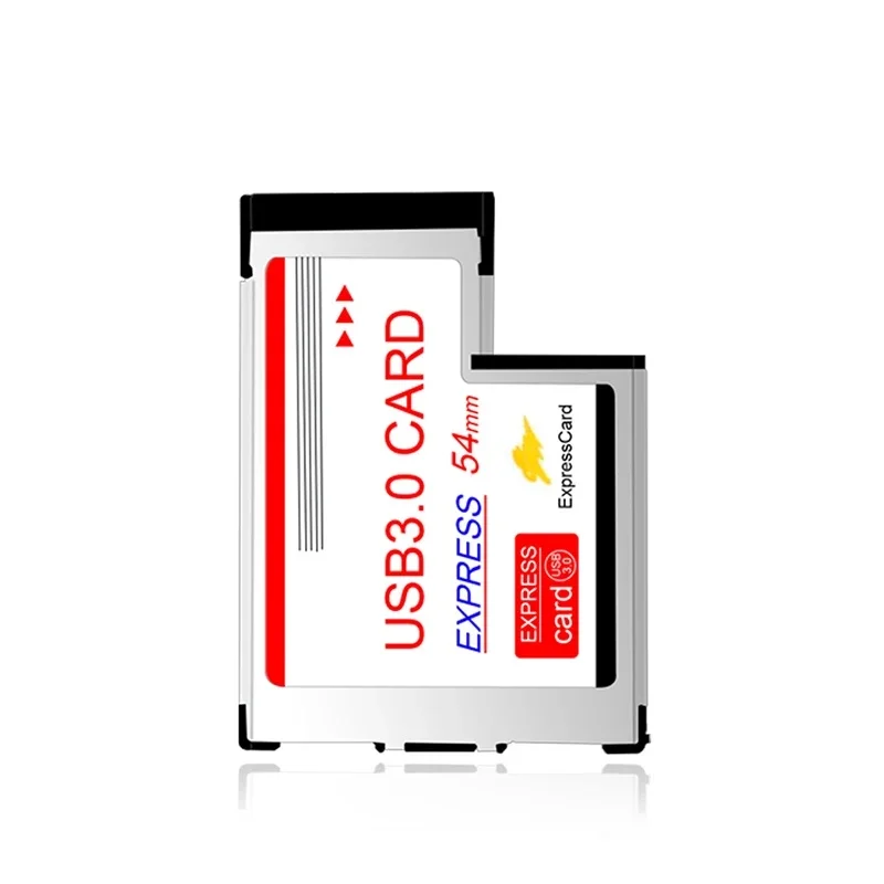 USB 3.0 USB3.0 PCI Express Card Adapter With 2 Ports 5Gbps USB3.0 HUB 54mm Slot ExpressCard Converter For PC Laptop