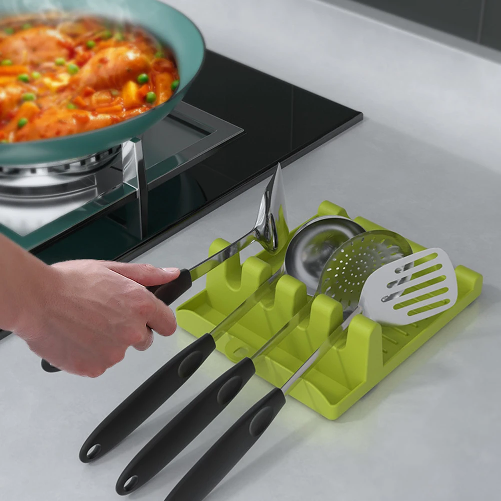 Utensil Rest | Heat-Resistant Spoon Holder | Utensils and Spoons Cooking Stand, Utensils Holder for