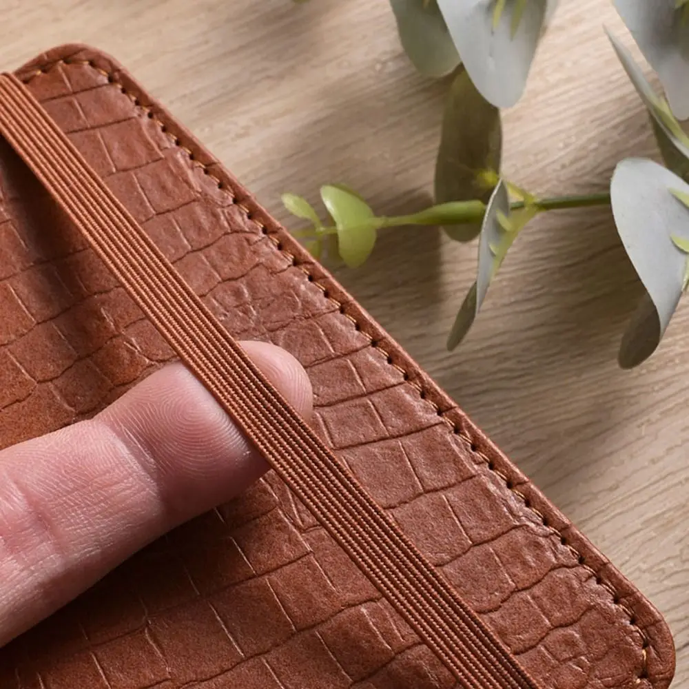 Mode A8 Leder Binder Notebook Leere Linie Tragbare Lose blatt Notebook Zeitplan 80 Blätter Mini Tagebuch Planer Büro