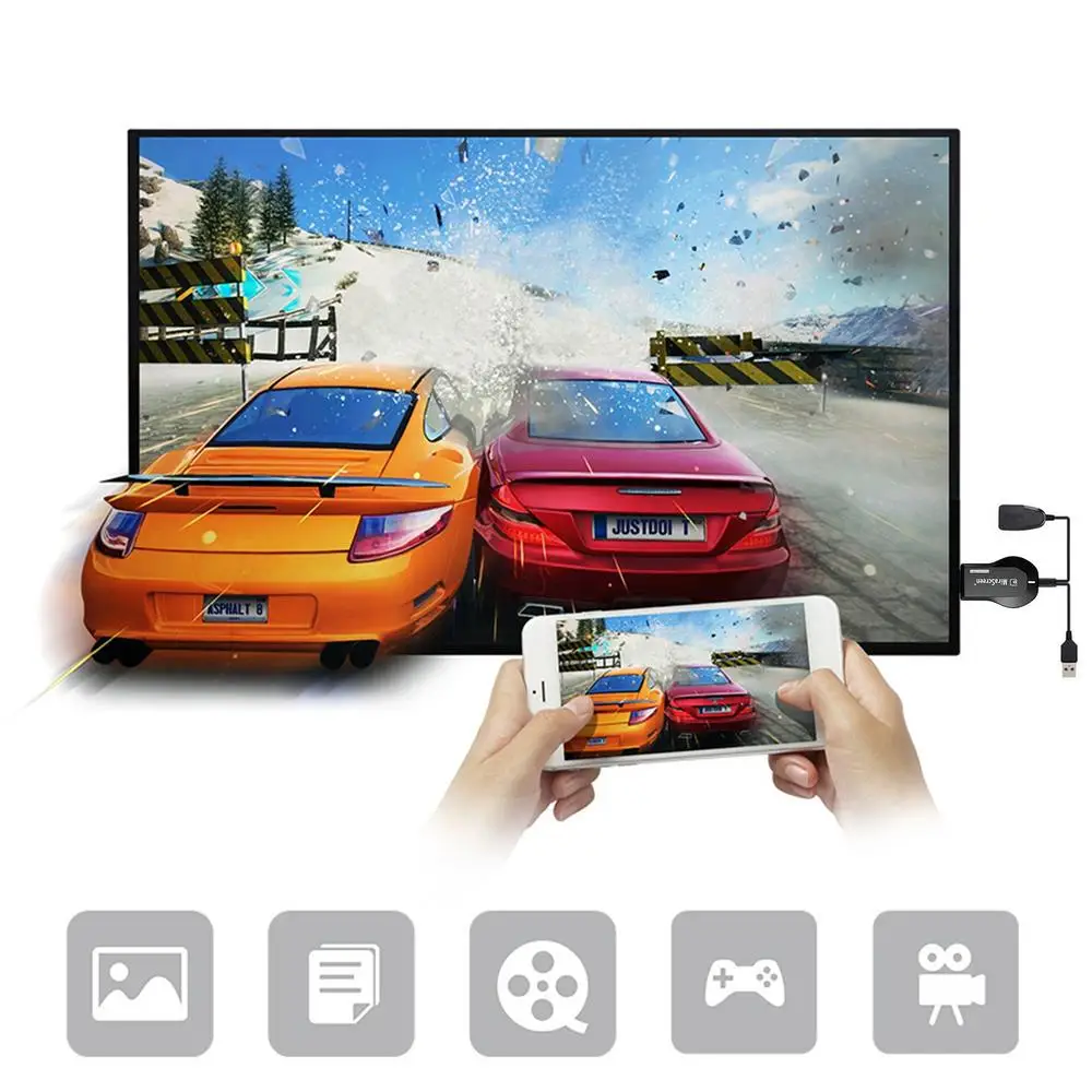 Imagem -05 - Anycast Dlna Miracast Airplay Dongle Display Receptor Wi-fi Adaptador Compatível Hdmi Mirascreen