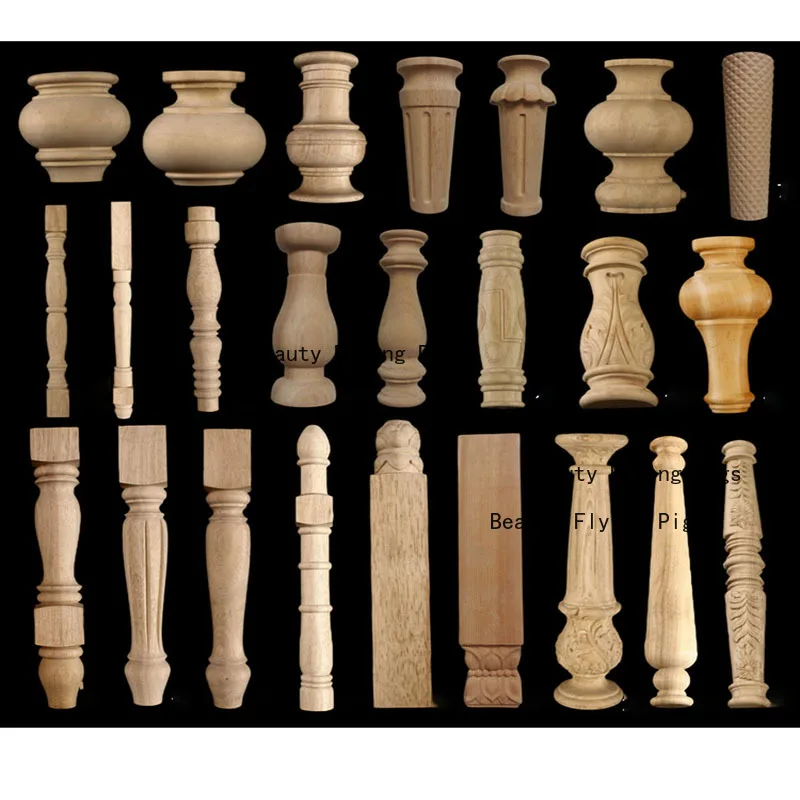 1 piece of solid wood carved furniture legs sofa bed cabinet table and chairs replacement of feet