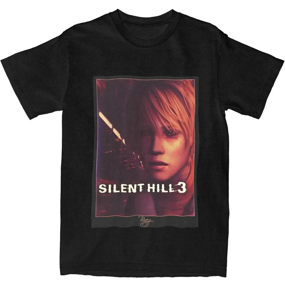 

Футболки с графическим принтом Silent Hill 3, женские хлопковые футболки с игрой, рубашка, мужская рубашка, забавная мужская футболка