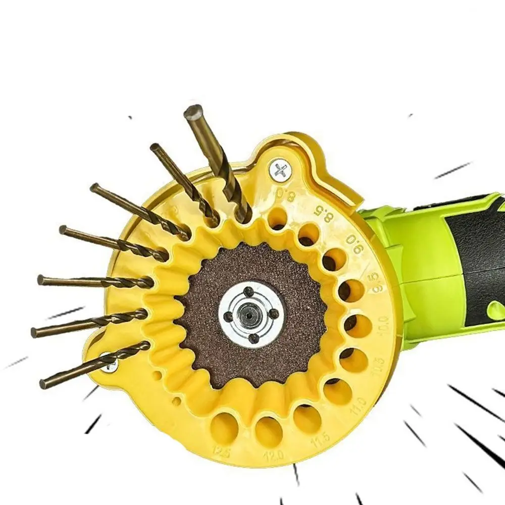 Efficient Drill Bit Grinding Sharpener Precise 3.5 -12.5mm Electric Drill Bit Grinding 19 Holes Multi specification