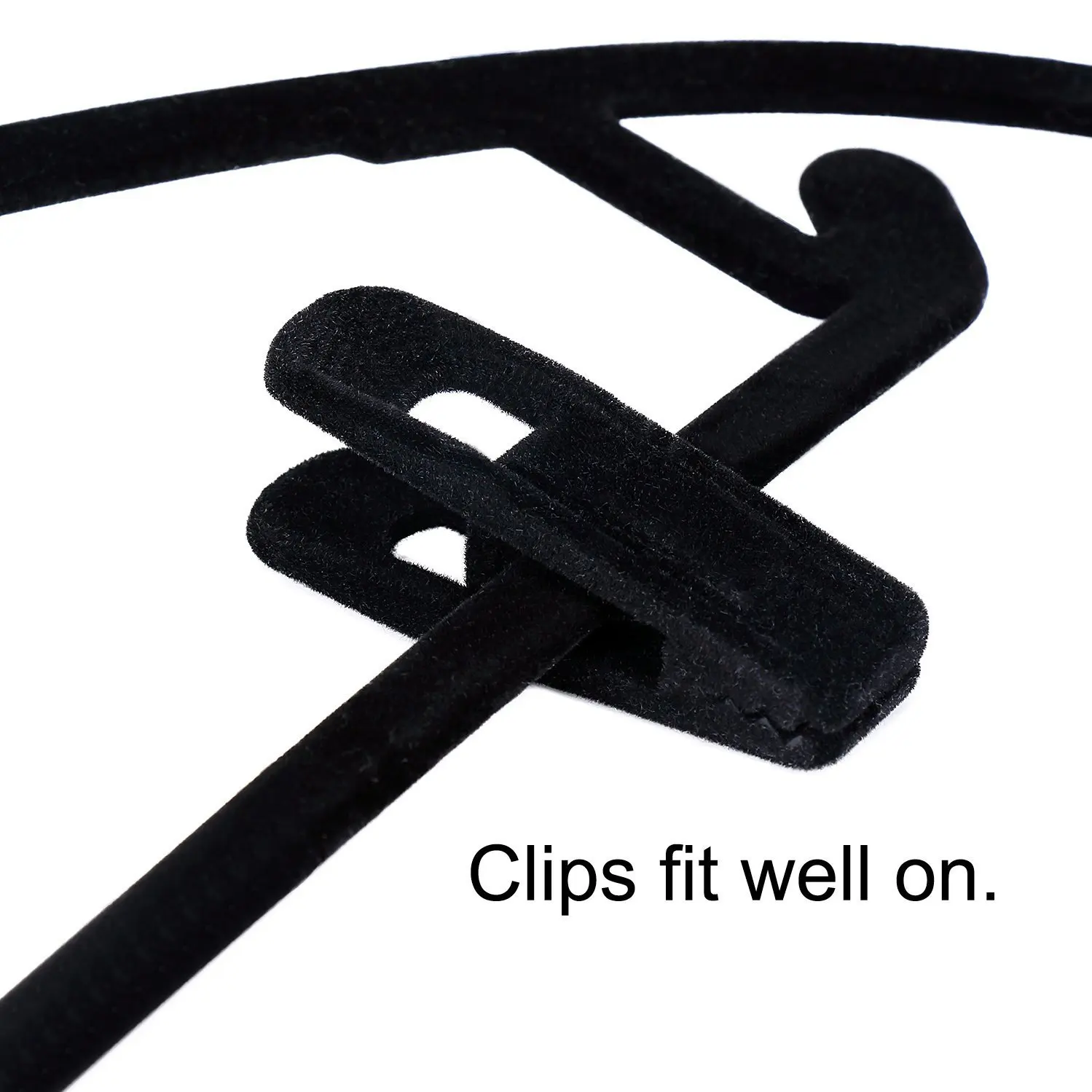 Velvet Hanger Clips Non-slip Detachable Clothespins Flocked Fine Line Hakama Cloth Hangers for 5/10/15/20 Pcs of
