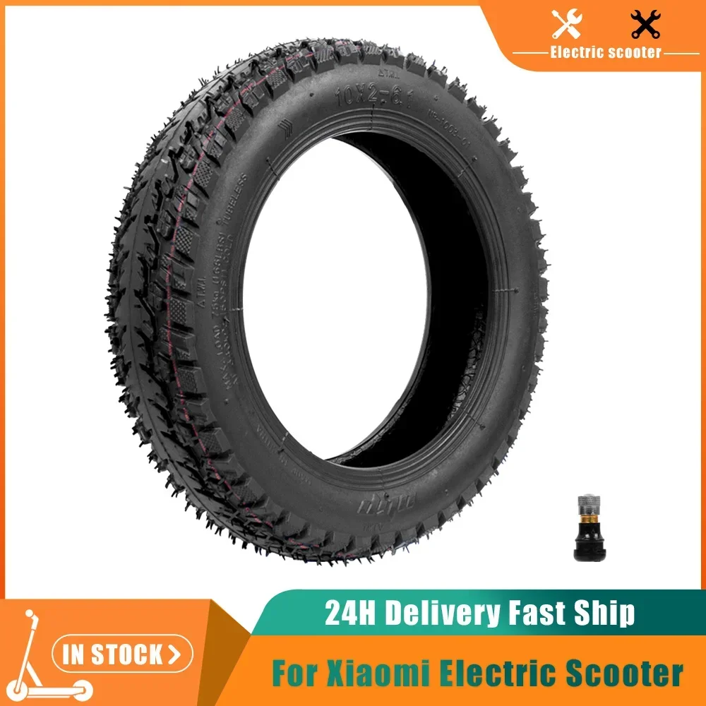 

10*2-6.1 Off-Road Vacuum Tires for Xiaomi M365 1S Pro Pro2 Mi3 Electric Scooter 10 Inch Front Back Wheel Tyre Parts Accessories