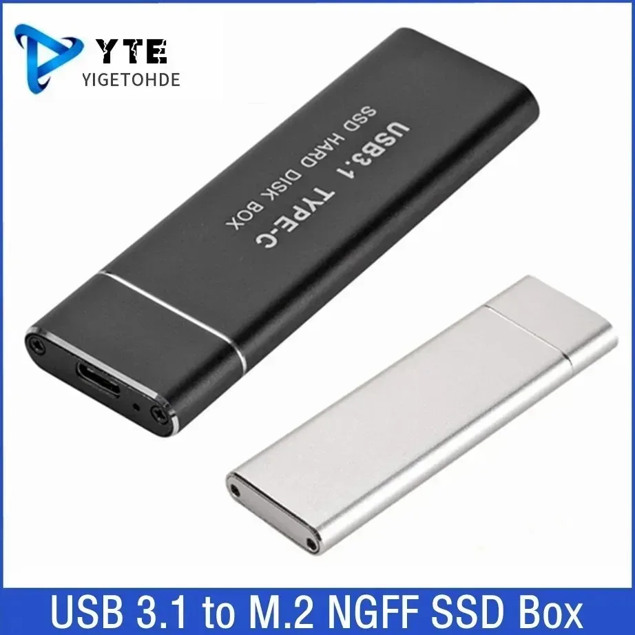 

USB 3.1 TYPE-C to M.2 NGFF SSD Mobile Hard Drive Disk Box 6Gbps External Enclosure Case For M2 SATA SSD USB 3.1 2260/2280