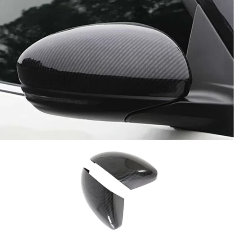 

1 Pair For Nissan Sylphy 2020-2023 Carbon Fiber Pattern ABS Car Side Door Rearview Mirror Cover Cap Reverse Mirror Cover Sticker