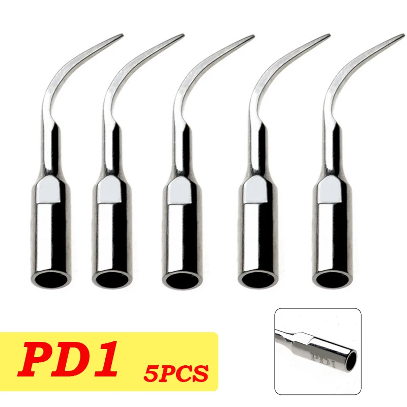 

5 pcs x GD1/ PD1 Dental Scaler Tips Fit EMS & WOODPECKER Ultrasonic Scaler handpiece scaling Tips