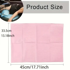 Nagelkunst Pink Disposable Tischteppich, wasserdichte Tischdecken, Manikürewerkzeuge, Tattoo -Zubehör, 20 PCs/Los 10 Haupthandtücher für Maniküre - №2