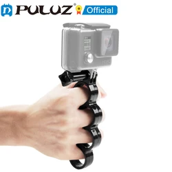 PULUZ Handheld Plastic Knuckles Fingers Grip Ring Monopod Tripod Mount with Thumb Screw for GoPro Hero12 Black 11 10/ Insta360