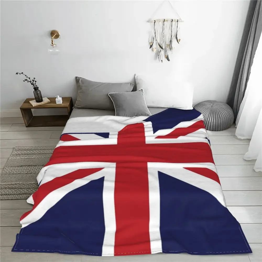 UK Flag Warm Soft Blankets Union British Travel Office Throw Blanket Winter Colorful Design Flannel Bedspread Sofa Bed Cover