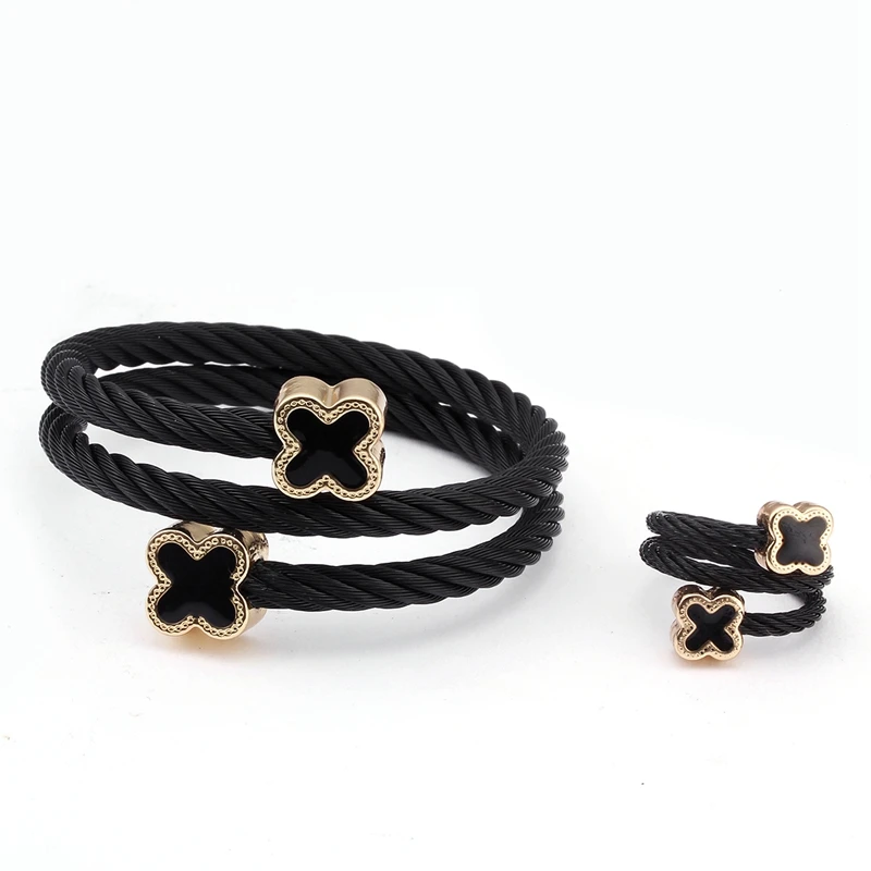 New Fashion Stainless Steel Braided Open Men Women Charm Cuff Bracelets Trendy Chain Link Sporty Wrap Bracelets Jewelry Gift