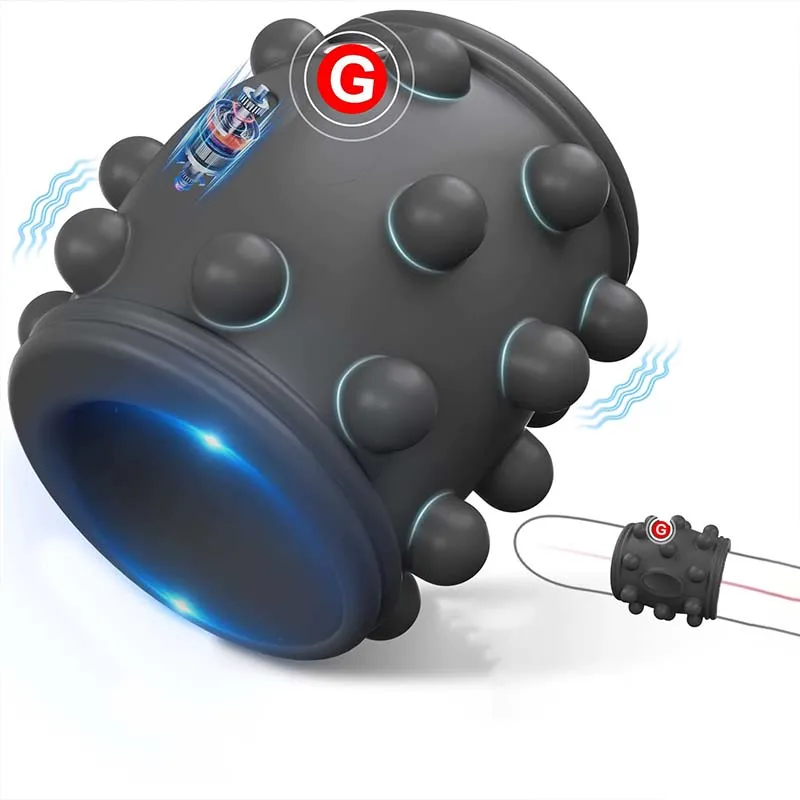 حلقة القضيب هزاز القضيب موسع للزوجين G بقعة تحفيز تهتز خاتم الديك تأخير القذف لعبة الجنس للرجال الكبار