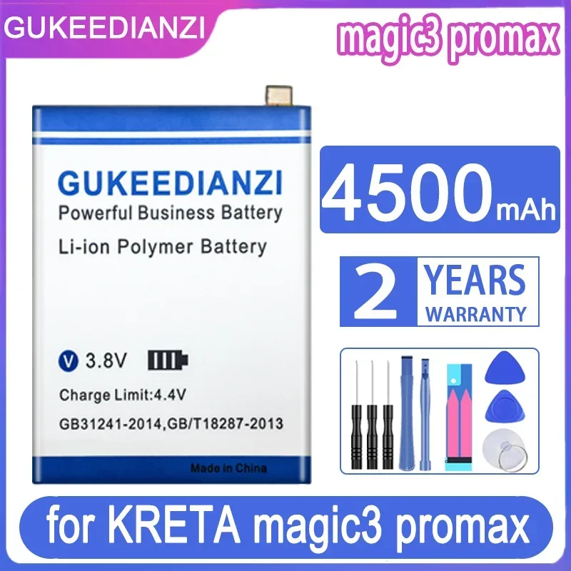 

Сменный аккумулятор GUKEEDIANZI 4500 мАч для KRETA magic 3 pro max Magic3 Pro Max