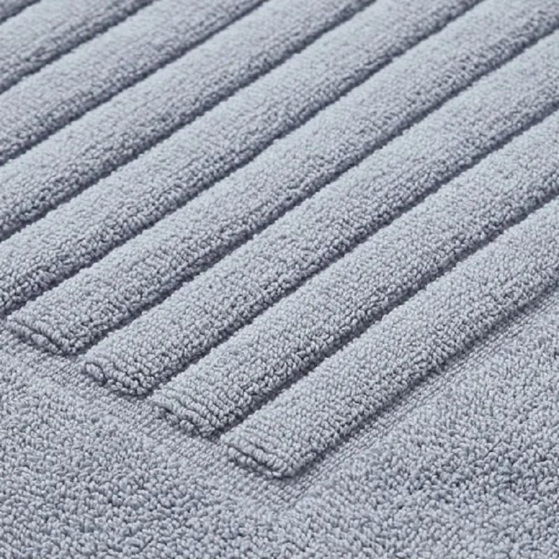 5 Star Hotel Home Cotton Floor Towel Bath Mat Striped Absorbent Jaquard Bathtub Side Pad Non Slip Shower Toilet Bathroom Mat