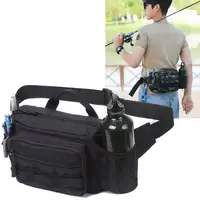 Bolsa de pecho de pesca táctica para hombre, bolsas de cintura Molle para caza deportiva, senderismo al aire libre, ciclismo, escalada, bolsa de almacenamiento de señuelos, riñonera