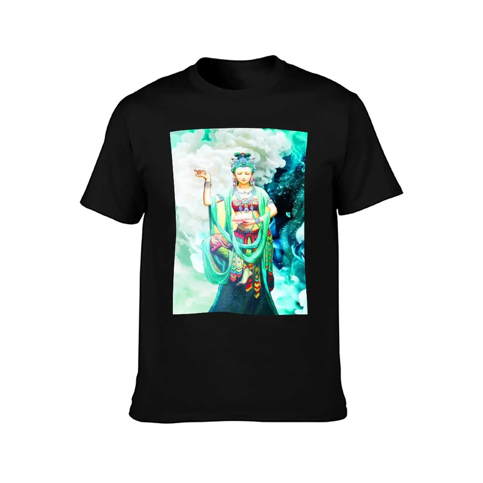 Kwan Yin The Goddess of Mercy T-Shirt new edition vintage t shirts anime figures black t-shirts for men