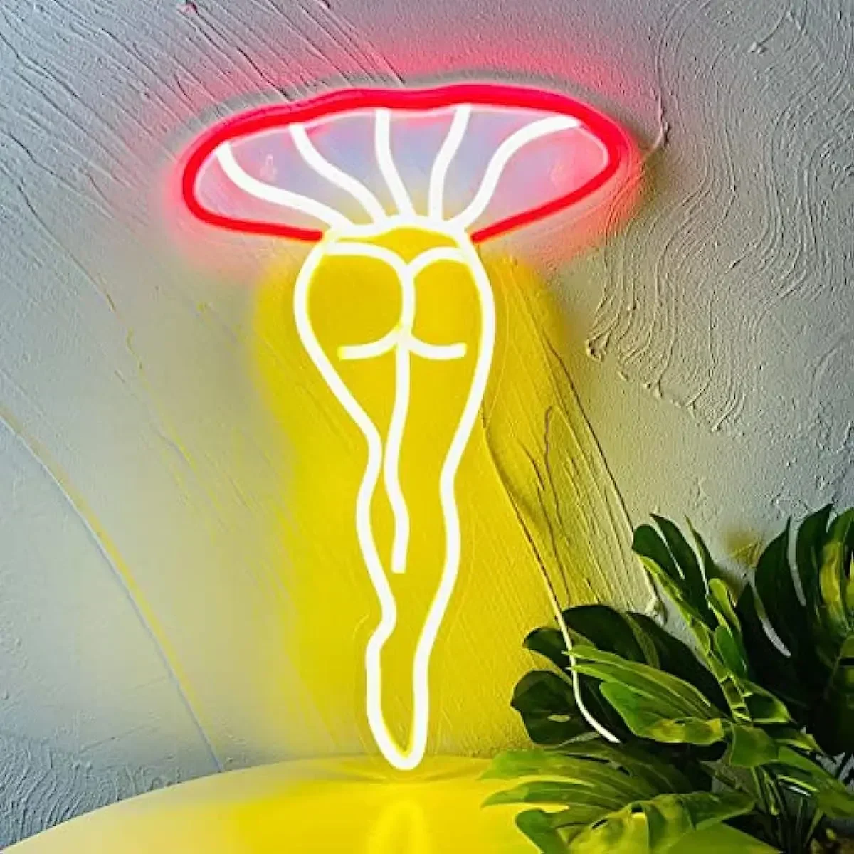 

Ladies Mushroom Neon Sign Ladies Neon LED Night Light USB Power Sign Neon Lamp Suitable for Home Bar Bedroom Wall Decor Party