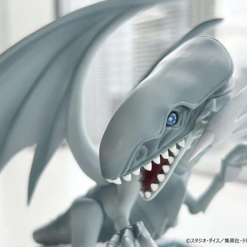 أنيمي كونامي الأصلية يو غي أوه! بطاقة لعبة الفنون المتساوية عيون زرقاء التنين الأبيض PVC عمل نموذج لجسم ألعاب قابلة للجمع #5