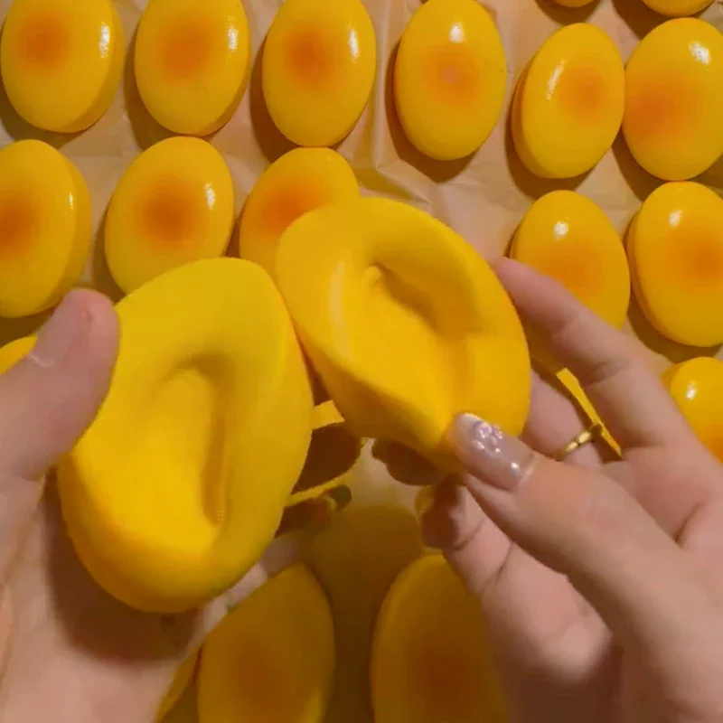 2Pcs For Adult Kid Gifts Funny Food Fidget Toy Slow-Rebound Stress Relief Toy Simulation Cheese Cake Bread Squeeze Toys