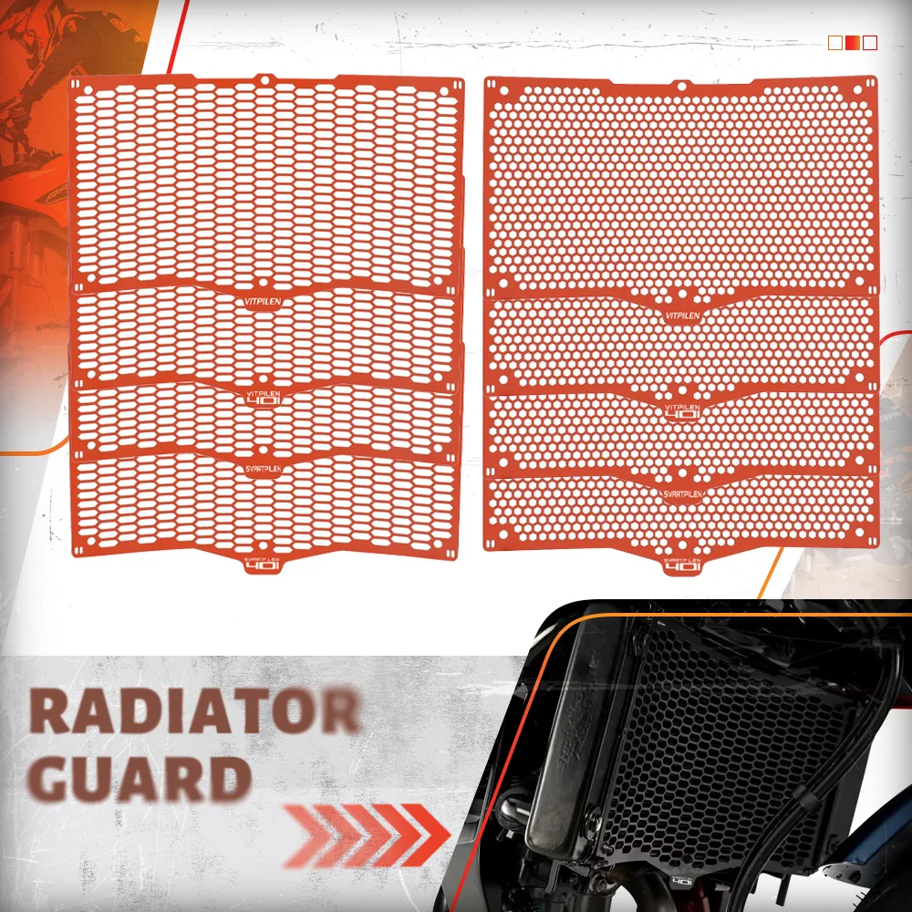 

2026 2025 2024 Motorcycle For HUSQVARNA SVARTPILEN 125 250 401 VITPILEN 125 401 Radiator Grille Cover Guard Protection Protetor