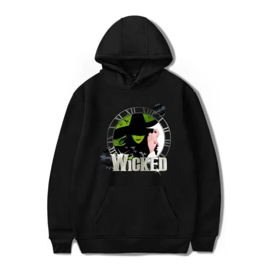 WICKED The Musical Elphaba Funny Hoodie Hip Hop Graphic Sweatshirt Poleron Hombre Unisex Streetwear Harajuku Tracksuit