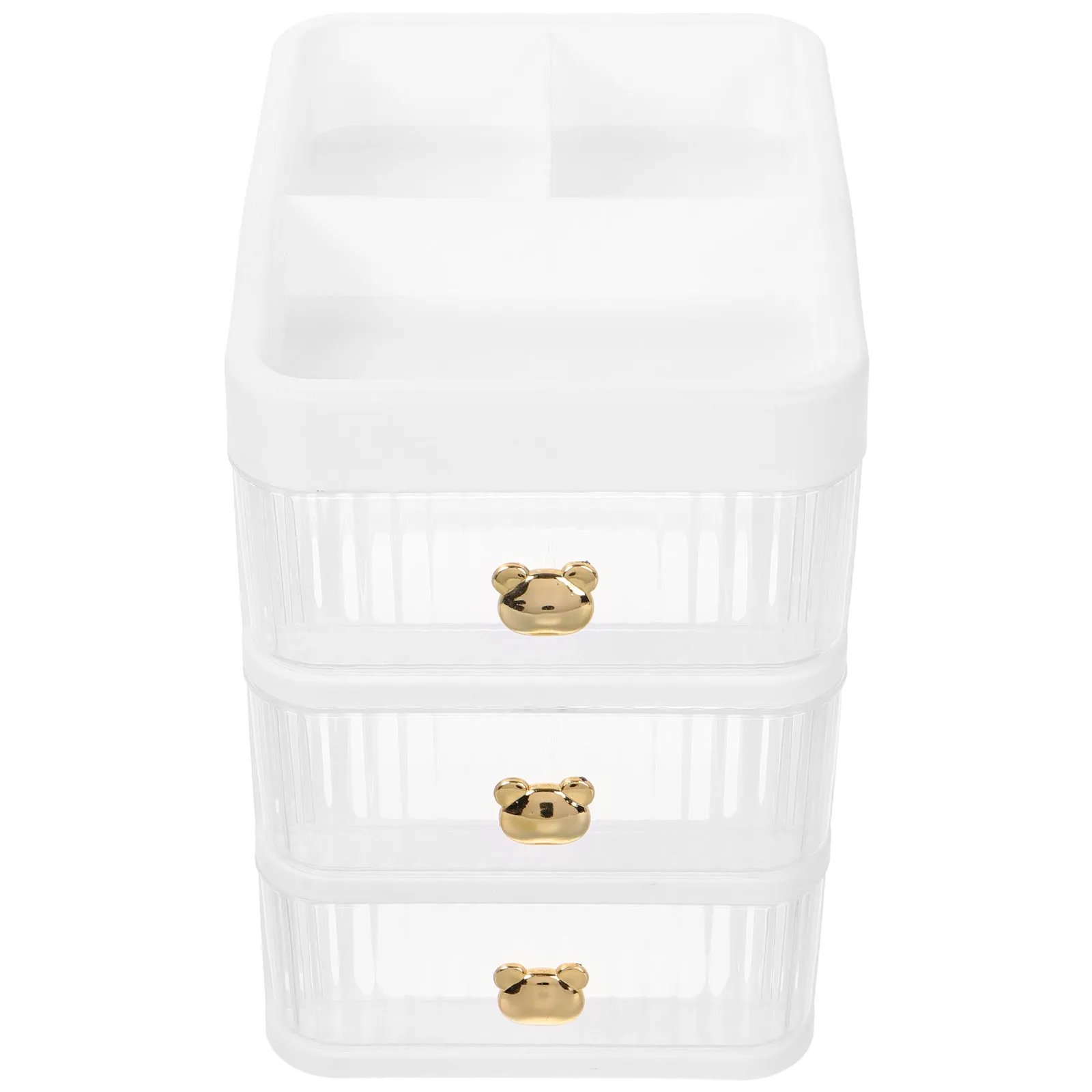 

Desktop Drawer Organizer 3 Tier for Makeup Skincare Products Efficient Study Supply Organizer Small Plastic Storage Box for Dorm