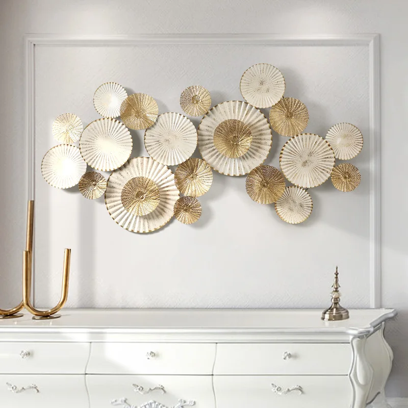 

Wall pendant entrance creative wrought iron decoration living room light luxury background