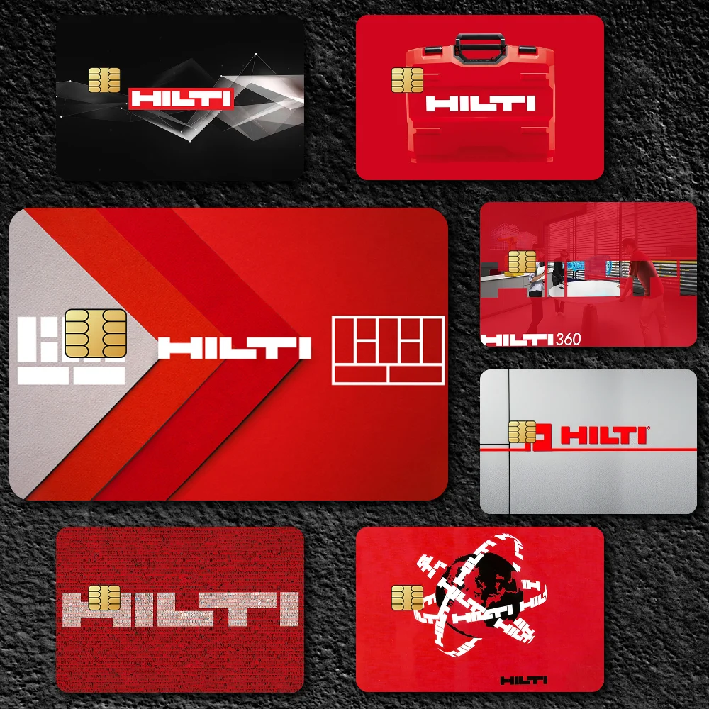 Fashion Logo H-Hilti Film Skin Cover Credit Card Stickers 4PCS Debit Front Decoration Bank Bus Pass Waterproof