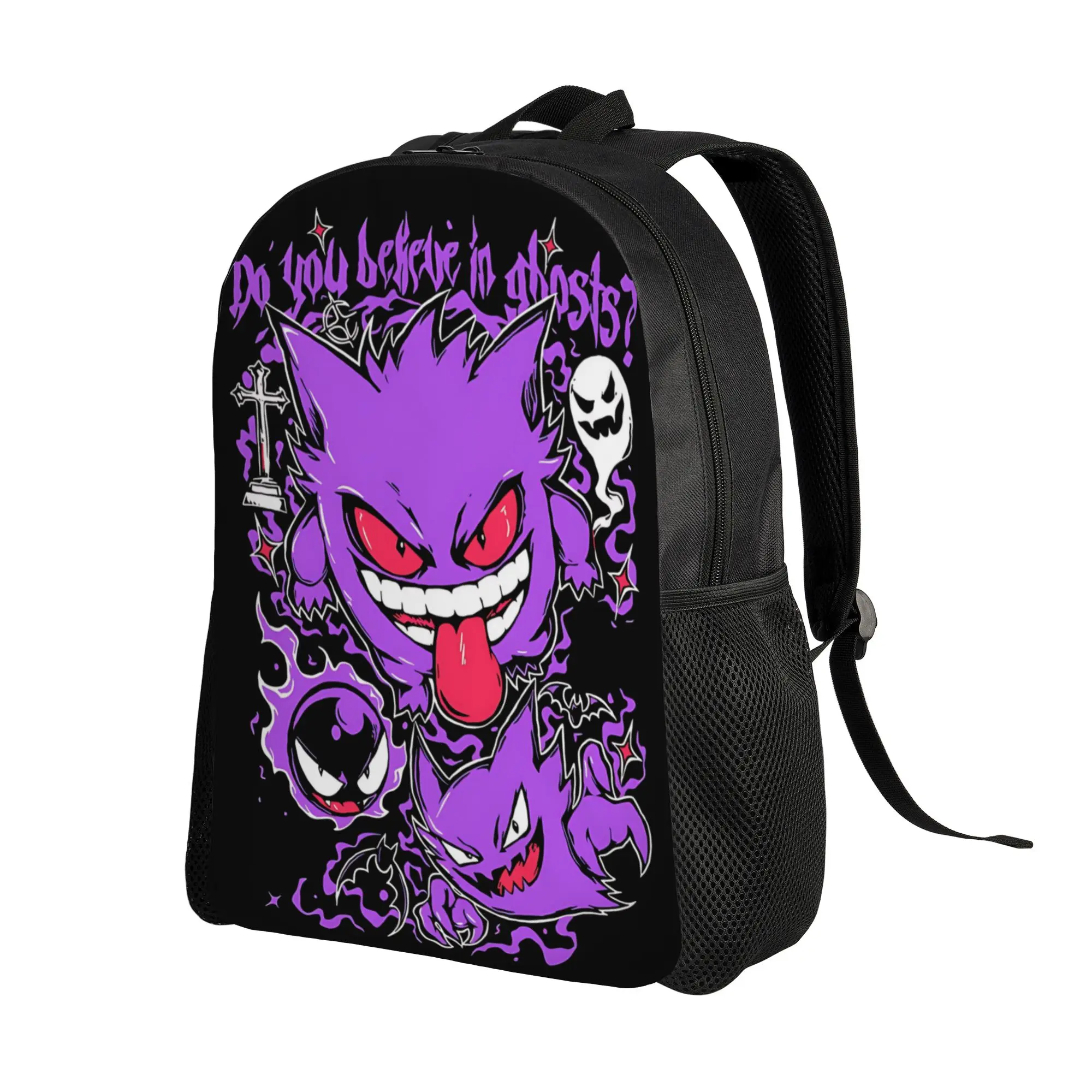 Fashion Backpacks Pokemon Backpack Daypack Gengar Ghost mochila Campus Retro Washable Rucksack
