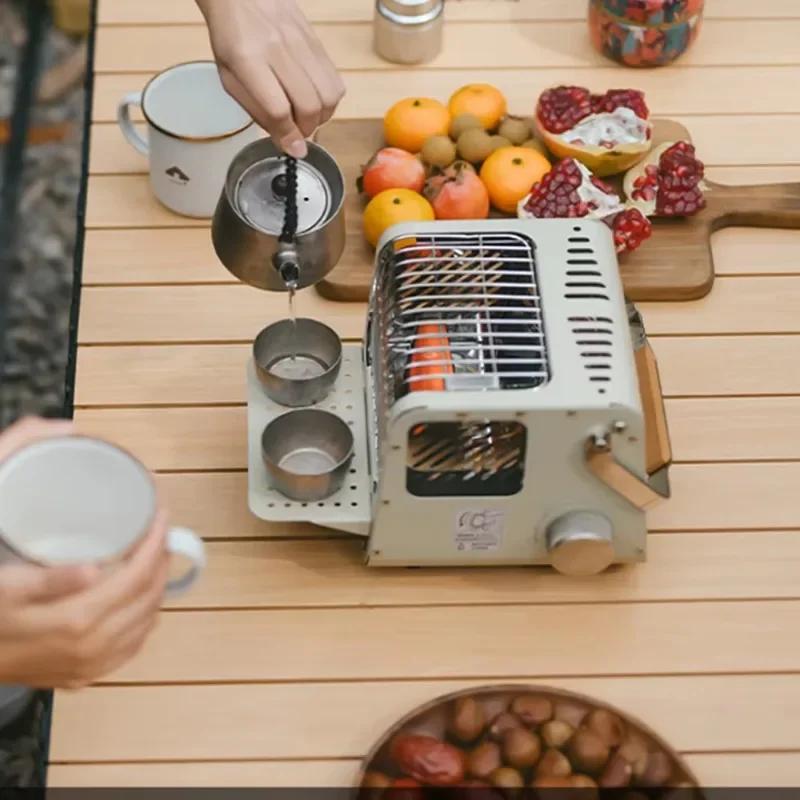 Mini Cassette Heating Stove Gas Heater Outdoor Camping Multi-function Heating Stove 1.1kw Power Kitchen Hiking Portable Gas Sove