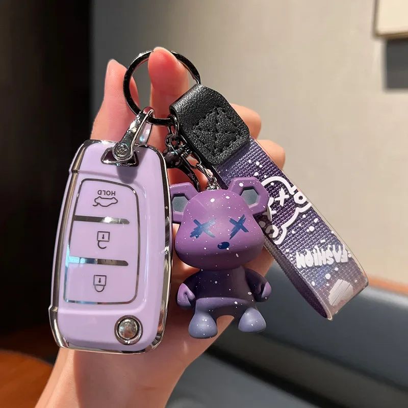 NEW TPU Car Remote Key Case For Hyundai Tucson 2022 2023 Accent Solaris Elantra I30 I35 I40 Kona Celesta Sonata Creta Key Cover