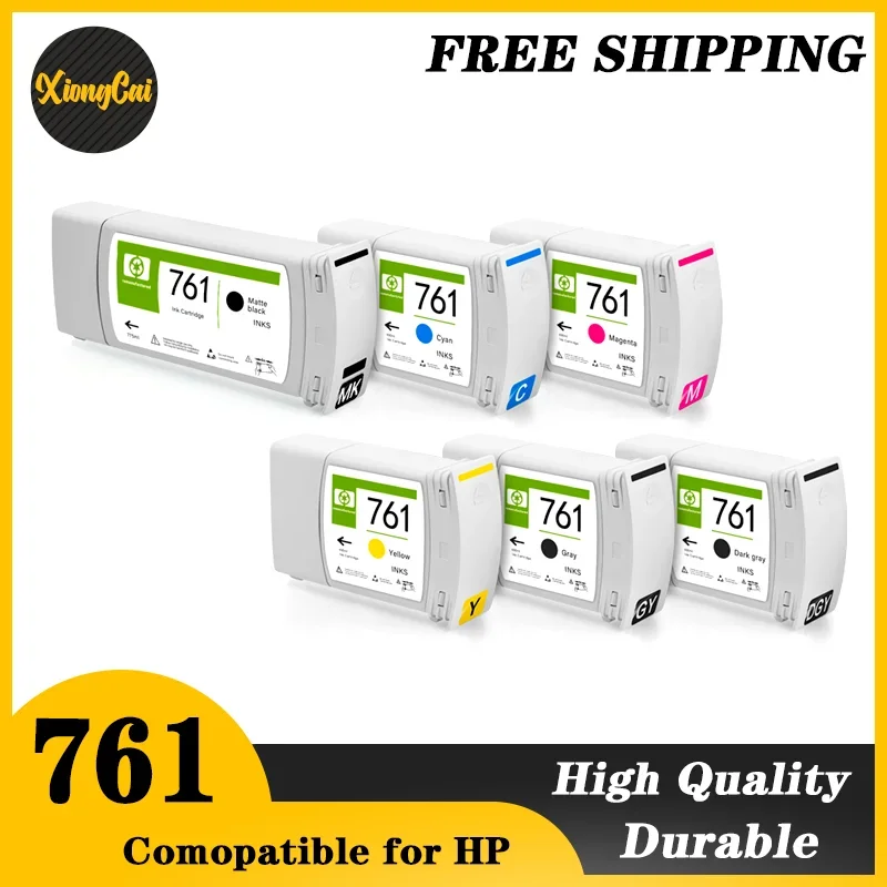 

Replacement For HP 761 Ink Cartridge Full With Pigment Ink DesignJet T7100 T7200 Printer