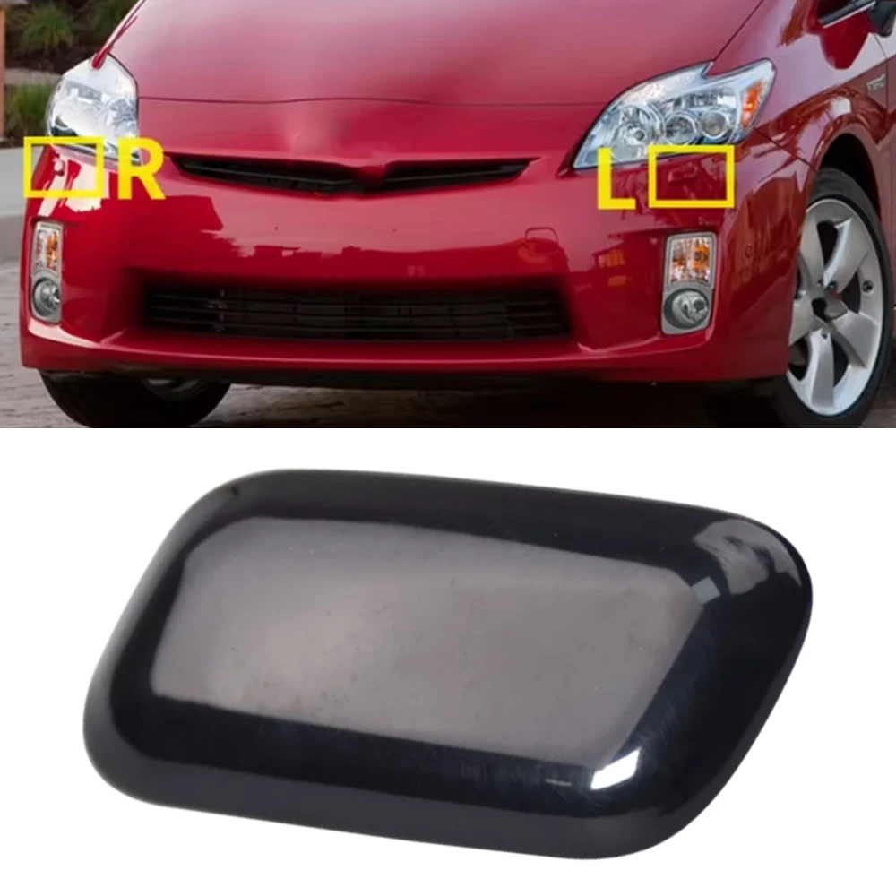 

Car Headlight Washer Spray Nozzle Cover for Toyota Prius XW30 2009 2010 2011 Black Headlamp Cleaning Washer Jet Cap 8504547010