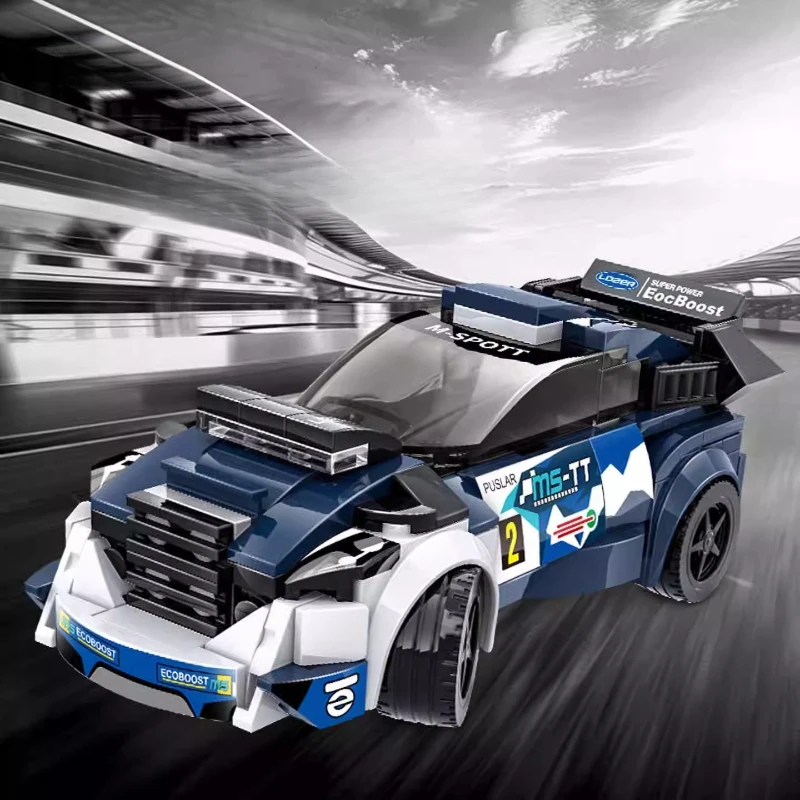 

SEMBO Supercar Racing Building Blocks Creative Children's Educational Assembled Car Trendy Toy Collection Model Ornament Gift