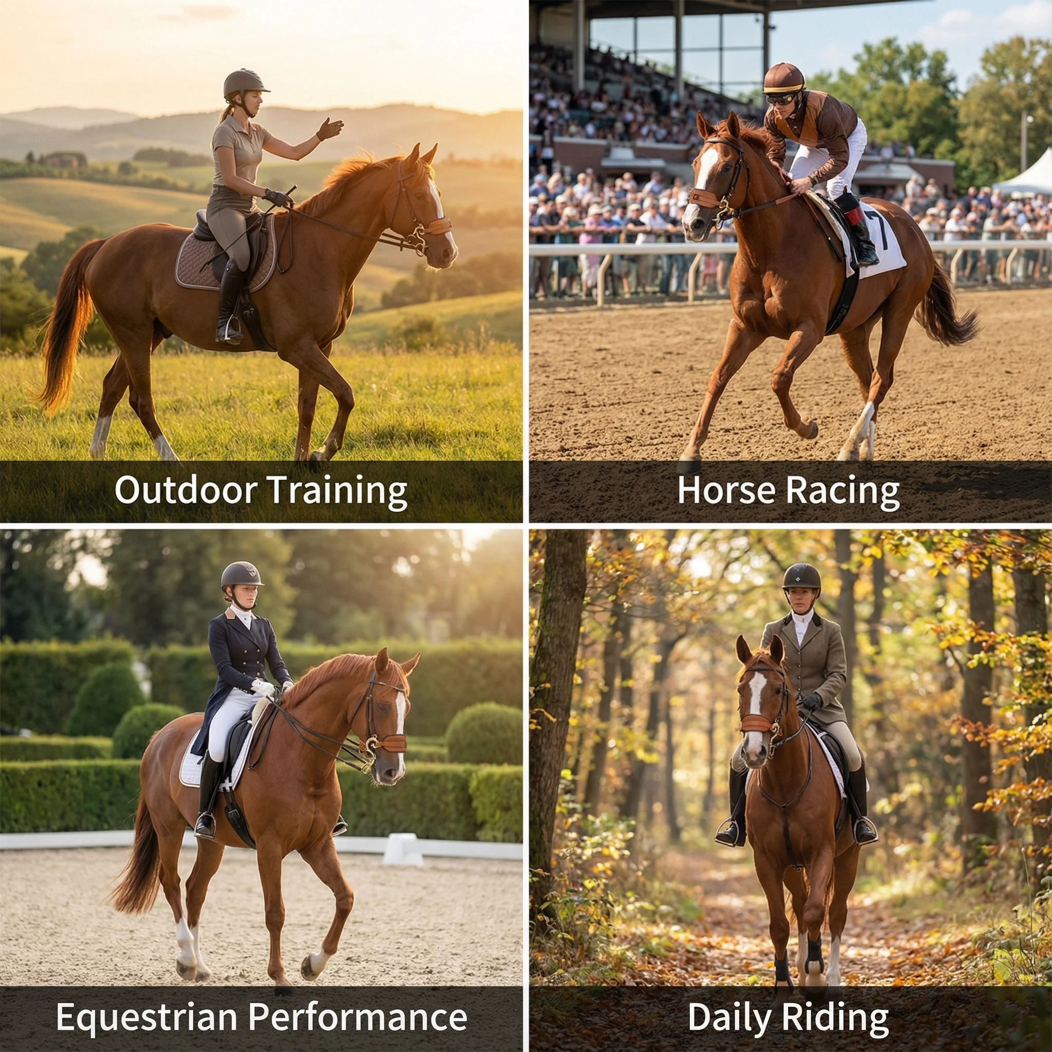 فرقة هاكامور الاحترافية للحصان، مبطنة وقابلة للتعديل مع سلسلة كبح تعزز راحة الركوب مظهرًا من الجلد البني