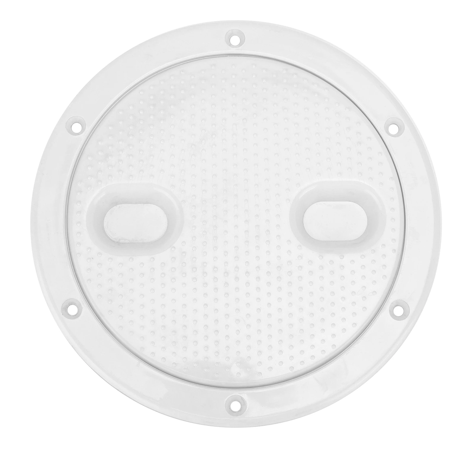 6in Deck Plate Inspection Hatch Cover Round White Non‑Slip Anti‑Aging Anti‑Corrosion UV Resistant Deck Hatch Deck Plate