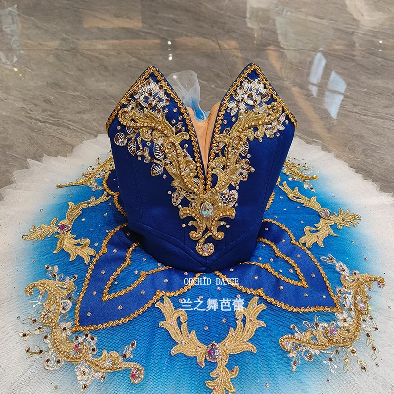 BT250649 taille personnalisée professionnelle couleur personnalisée enfants filles femmes adultes bleu Ballet Tutu Costumes