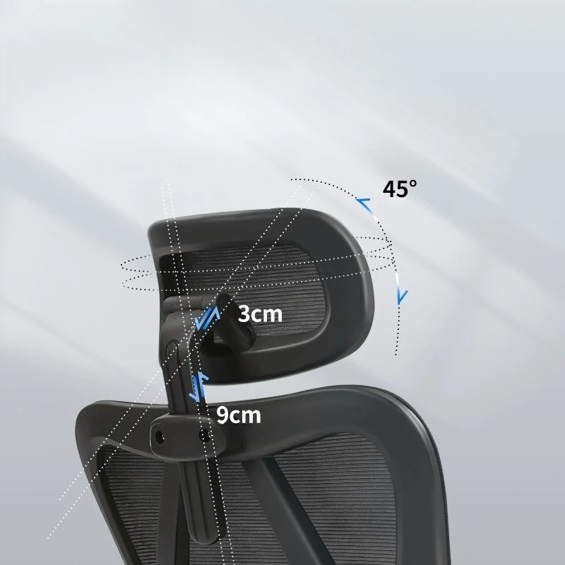 Ergonomic Mesh Office Chair Lumbar Support Adjustable Height Headrest Swivel Rolling Computer Desk Chair Home Office Gaming