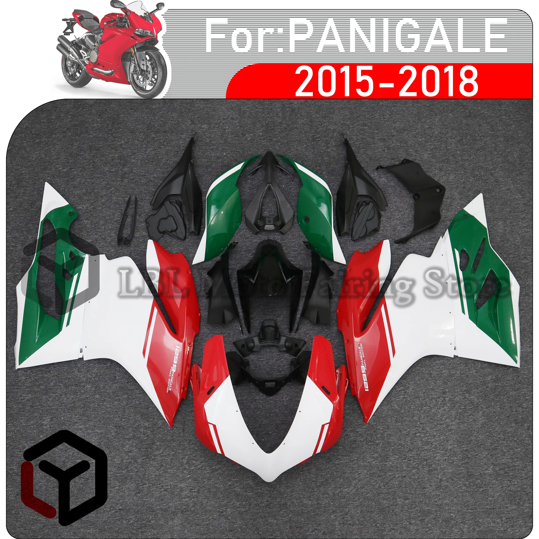 

For Ducati Panigale 959 1299/2015 2016 2107 2018 Motorcycle Full Body Fit Fairing ABS Injection Bodywork Kit For DUCATI Panigale