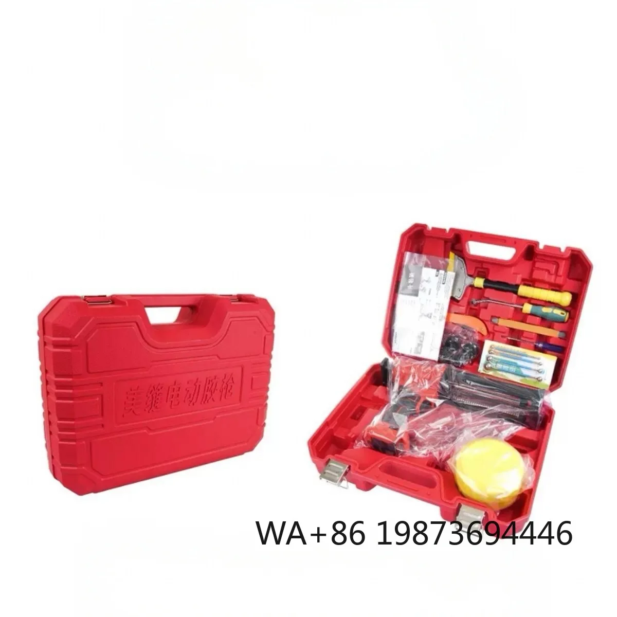 Electric & Cordless Caulking Gun Set, Cartridge Sealant Gun with Universal Country Chargers