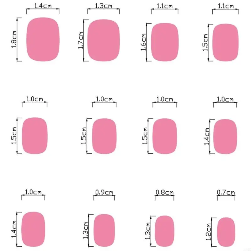 652C 24pcs French Tip Short Square Press On Nail Blue Glittering Snowflake Designs Stick on Nail For Christmas And New Year